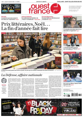 Cover of Ouest France (Challans / Saint-Gilles-Croix-de-Vie)