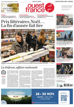 Cover of Ouest France (Nantes / Nord-Loire)