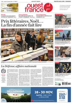 Cover of Ouest France (Nantes / Sud-Loire / Vignoble)