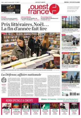 Cover of Ouest France (Redon / Pays de Vilaine)