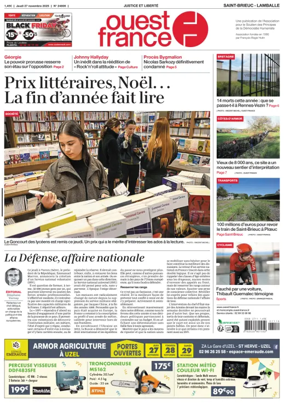 Cover of Ouest France (Saint-Brieuc)