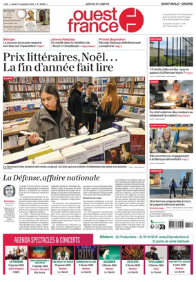 Cover of Ouest France (Saint-Malo)