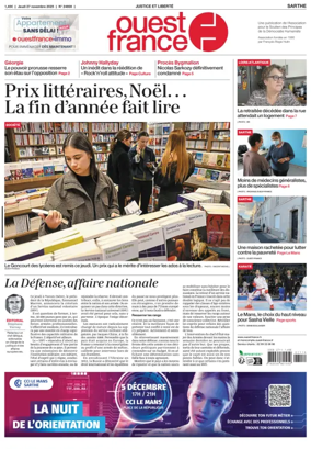 Cover of Ouest France (Sarthe)