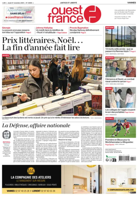 Cover of Ouest France (Vannes)