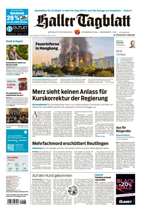 Cover of Haller Tagblatt