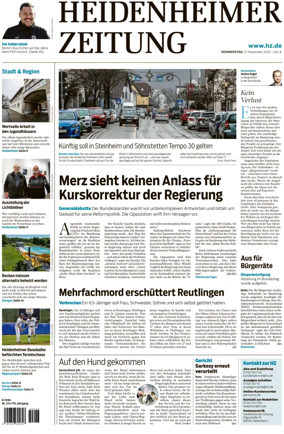 Cover of Heidenheimer Zeitung