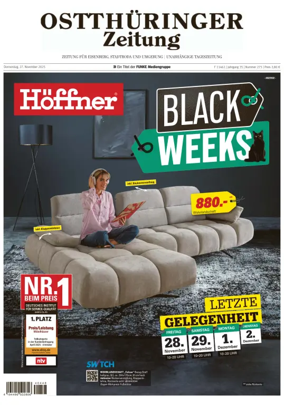 Cover of Ostthüringer Zeitung (Saale-Holzland-Kreis)