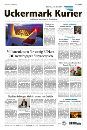 Cover of Prenzlauer Zeitung