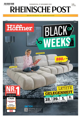 Cover of Rheinische Post – Düsseldorf Mitte/West/Ost/Nord/Süd