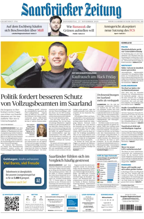 Cover of Saarbruecker Zeitung
