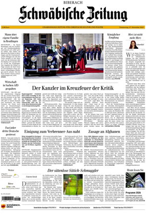 Cover of Schwaebische Zeitung (Biberach)
