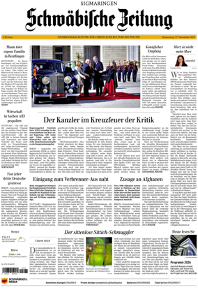 Cover of Schwaebische Zeitung (Sigmaringen)