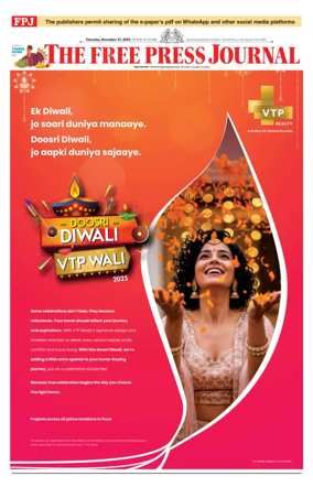 Cover of The Free Press Journal