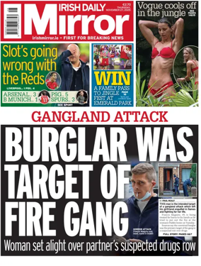 Cover of Irish Daily Mirror