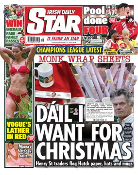 Cover of Irish Daily Star