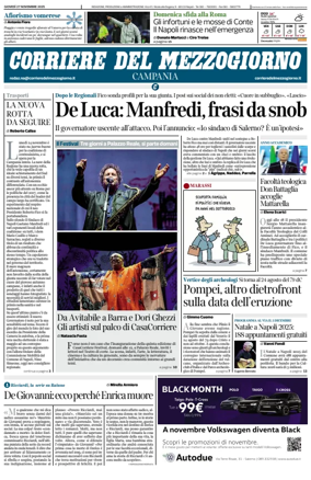 Cover of Corriere del Mezzogiorno (Campania)