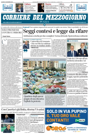 Cover of Corriere del Mezzogiorno (Puglia)