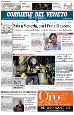 Cover of Corriere del Veneto (Padova e Rovigo)