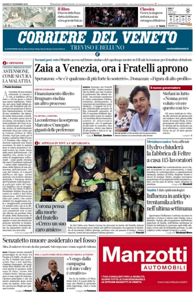 Cover of Corriere del Veneto (Treviso e Belluno)
