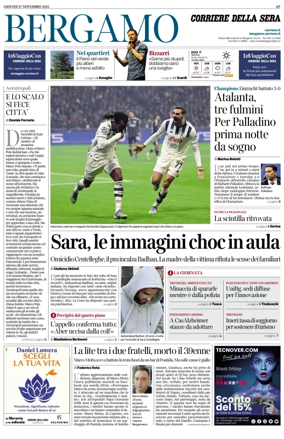 Cover of Corriere della Sera (Bergamo)