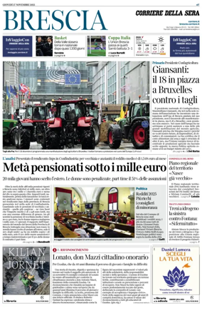 Cover of Corriere della Sera (Brescia)