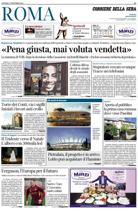 Cover of Corriere della Sera (Roma)