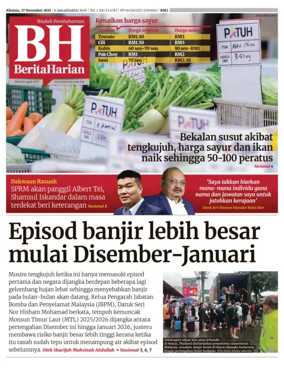 Cover of Berita Harian