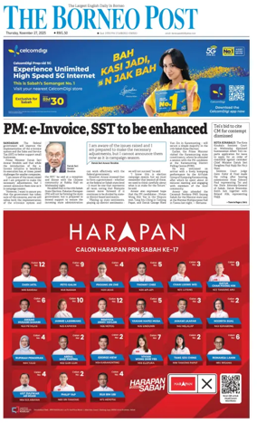 Cover of The Borneo Post (Sabah)