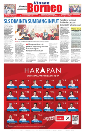 Cover of Utusan Borneo (Sabah)