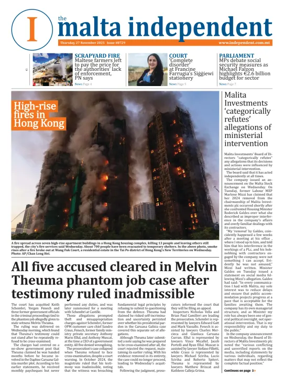 Cover of Malta Independent