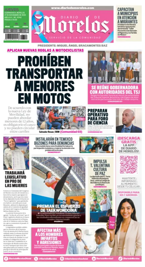 Cover of Diario de Morelos