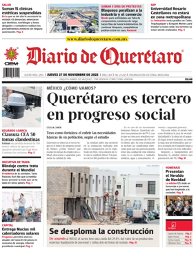 Cover of Diario de Queretaro