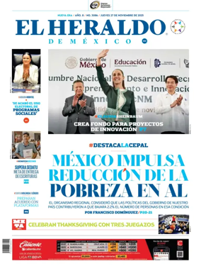 Cover of El Heraldo de Mexico