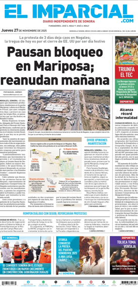 Cover of El Imparcial