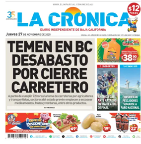 Cover of La Crónica