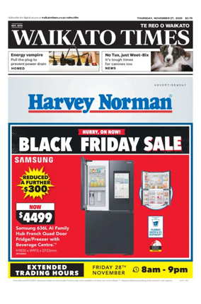 Cover of Waikato Times