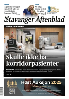 Cover of Stavanger Aftenblad