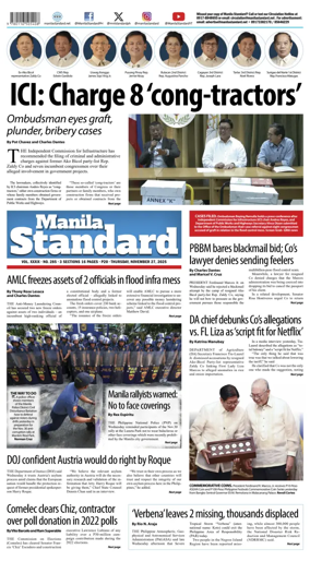 Cover of Manila Standard