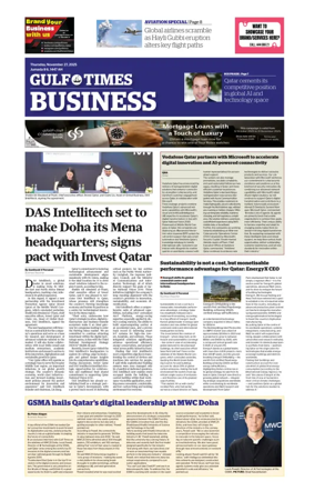 Cover of Gulf Times Business