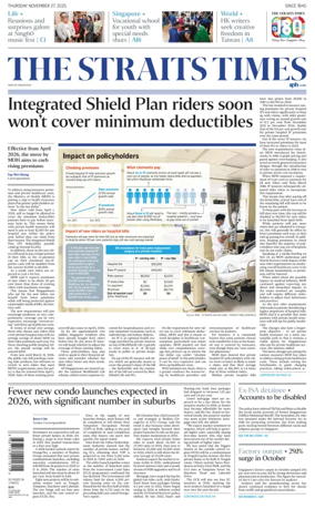 Cover of The Straits Times