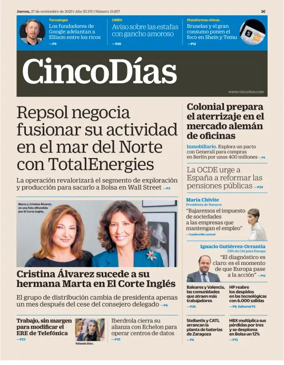 Cover of Cinco Días