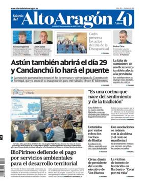 Cover of Diario del Alto Aragón