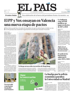 Cover of El País