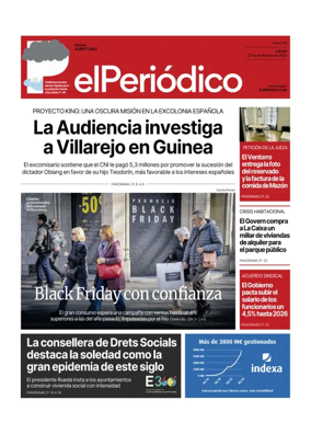 Cover of El Periódico de Catalunya (Castellano)