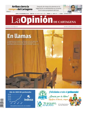 Cover of La Opinion de Murcia (Cartagena)