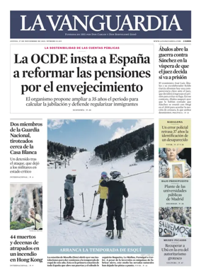 Cover of La Vanguardia