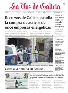 Cover of La Voz de Galicia (Arousa)