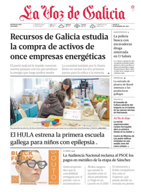 Cover of La Voz de Galicia (Lugo)