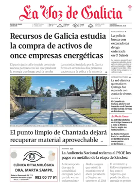 Cover of La Voz de Galicia (Monforte)