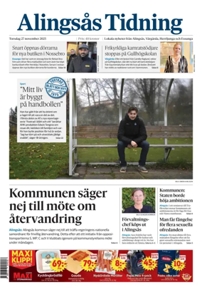 Cover of Alingsås Tidning